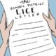 parent holding a school lice letter